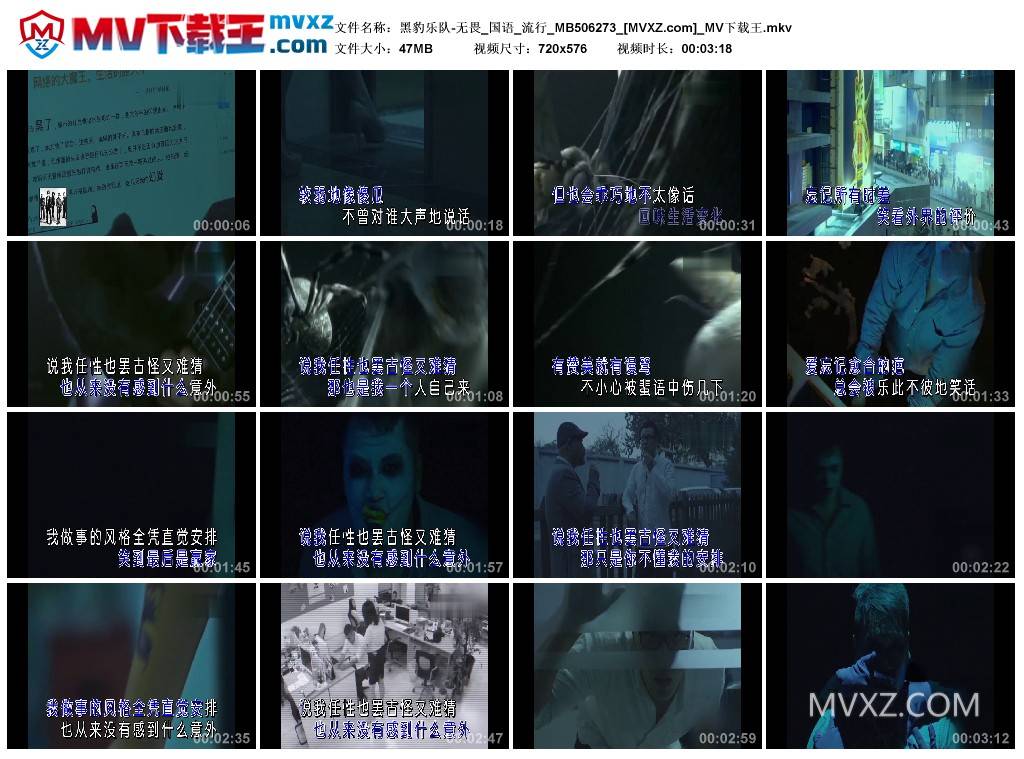 黑豹乐队-无畏_国语_流行_MB506273